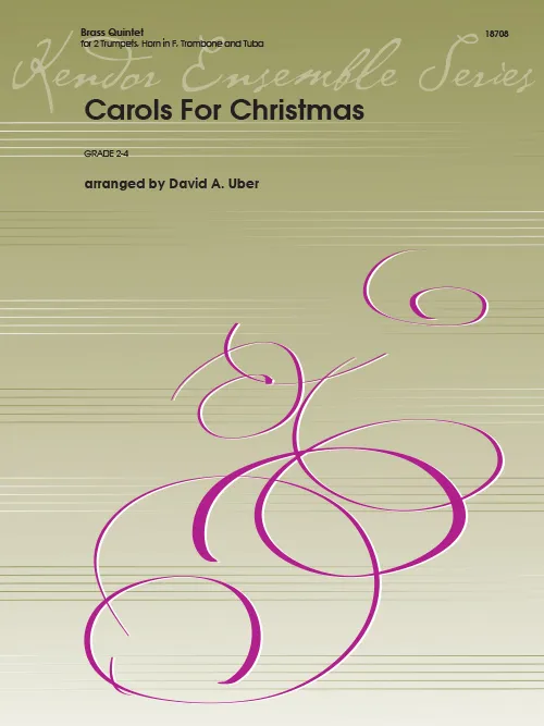 Kendor Music Carols For Christmas noty pro žesťové kvinteto