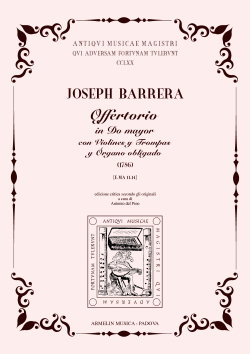 Armelin Musica Offertorio in Do Mayor 1786 noty pro výuku