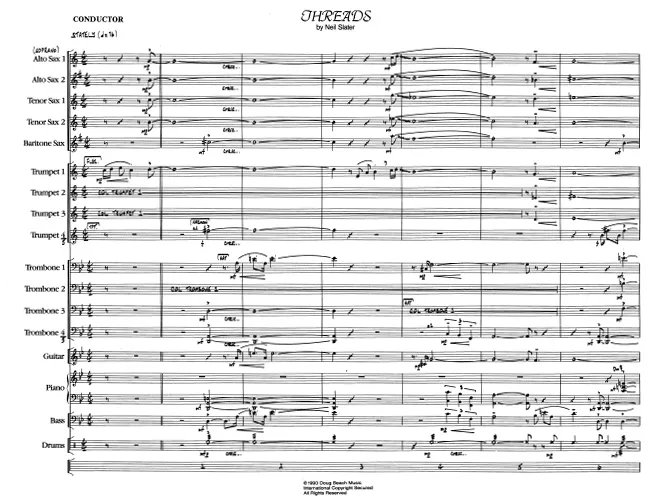 Kendor Music Threads noty partitura swing