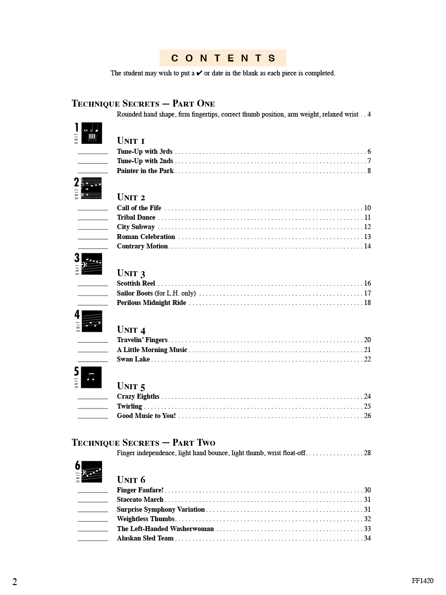 Faber Accelerated Piano Adventures Technique & Artistry 1 noty