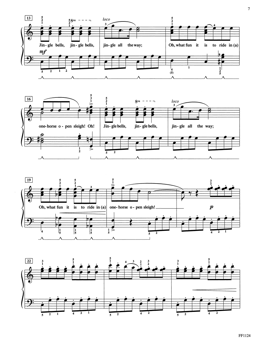 Faber AdvanceTime Piano Christmas vánoční noty pro klavír