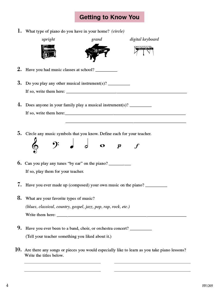 Faber Accelerated Piano Adventures Lesson Book 1 noty pro klavír C pozice