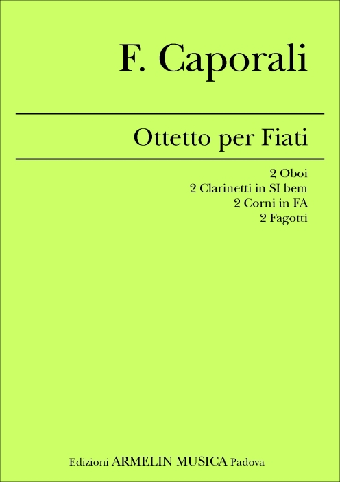 Armelin Musica Ottetto per Fiati noty dechový oktet
