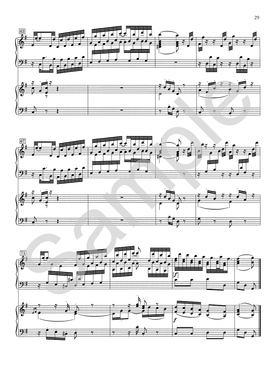 Hildegard Publishing Company Concerto op. 2 noty pro dva klavíry