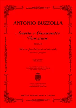 Armelin Musica Ariette e Canzonette Veneziane vol. 6 noty 12 písní