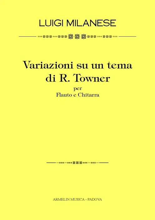 Armelin Musica Variazioni su un tema di R.Towner noty