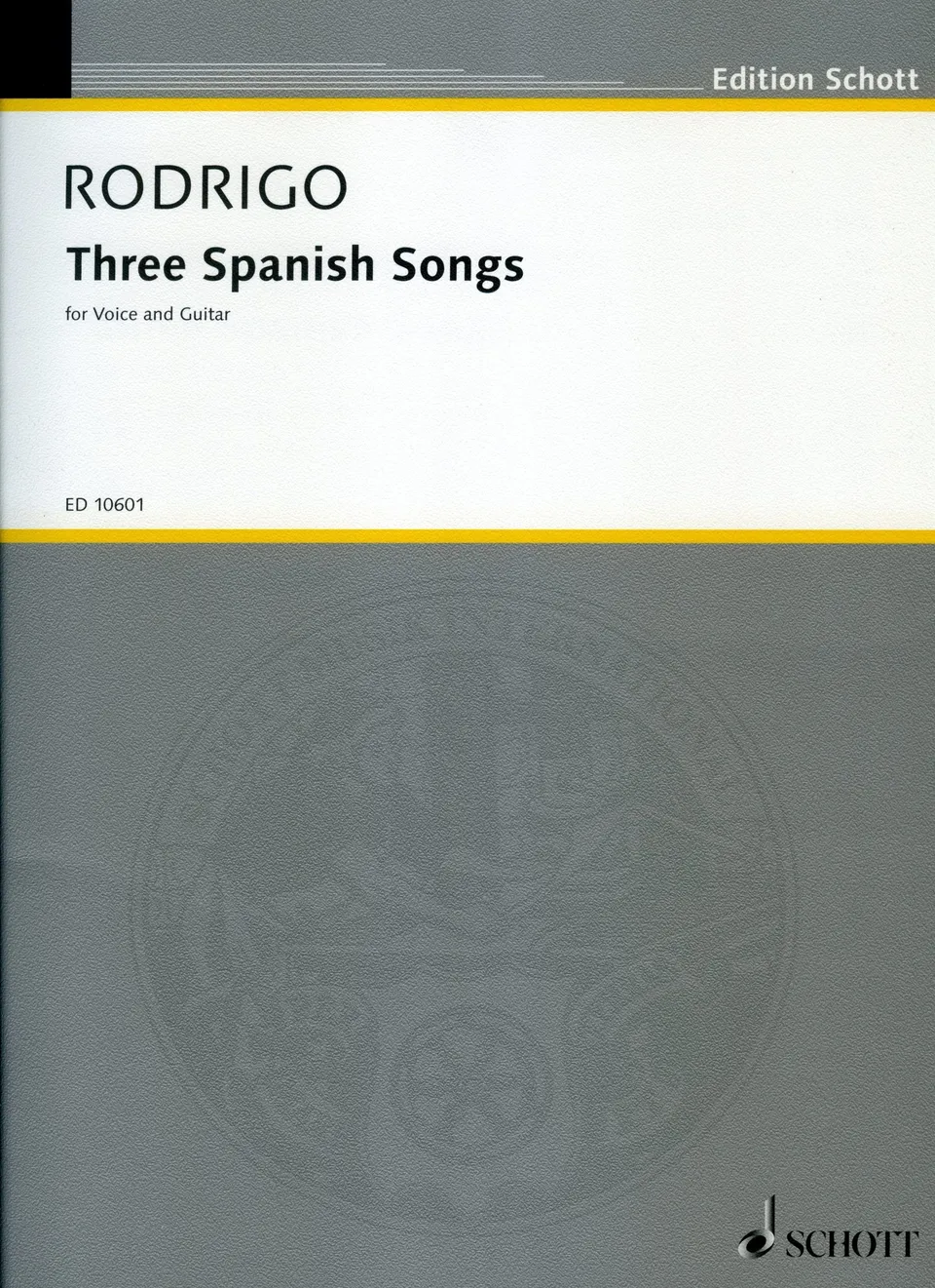 Ediciones Joaquín Rodrigo Tres canciones españolas noty zpěv kytara