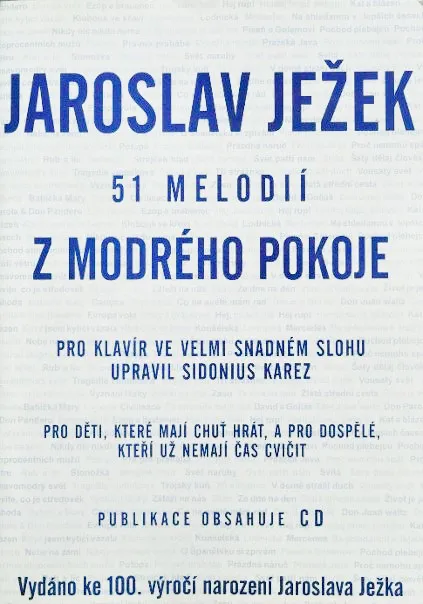 Editio Karez 51 melodií z modrého pokoje noty pro klavír