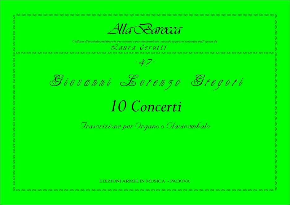 Armelin Musica 10 Concerti noty tištěné vydání