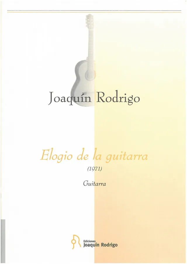 Ediciones Joaquín Rodrigo Elogio de la guitarra noty pro kytaru