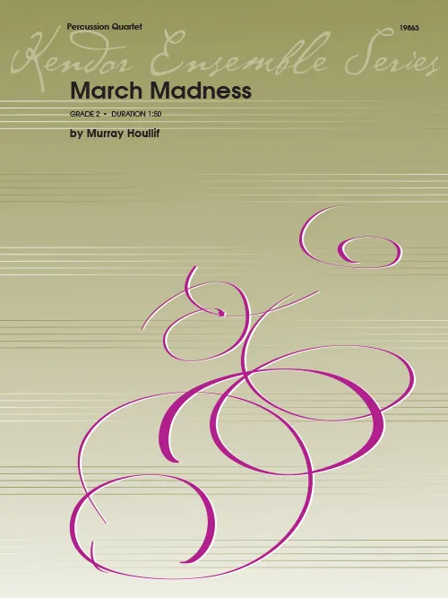 Kendor Music March Madness noty pro bicí kvartet pochod