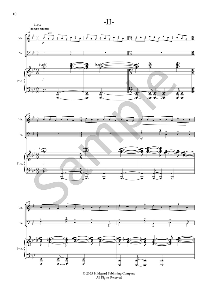 Hildegard Publishing Company Dos Hechizos digitální trio noty