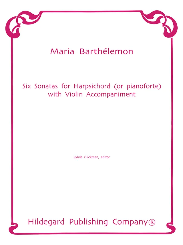 Hildegard Publishing 6 Sonatas Barthélemon noty cembalo klavír housle