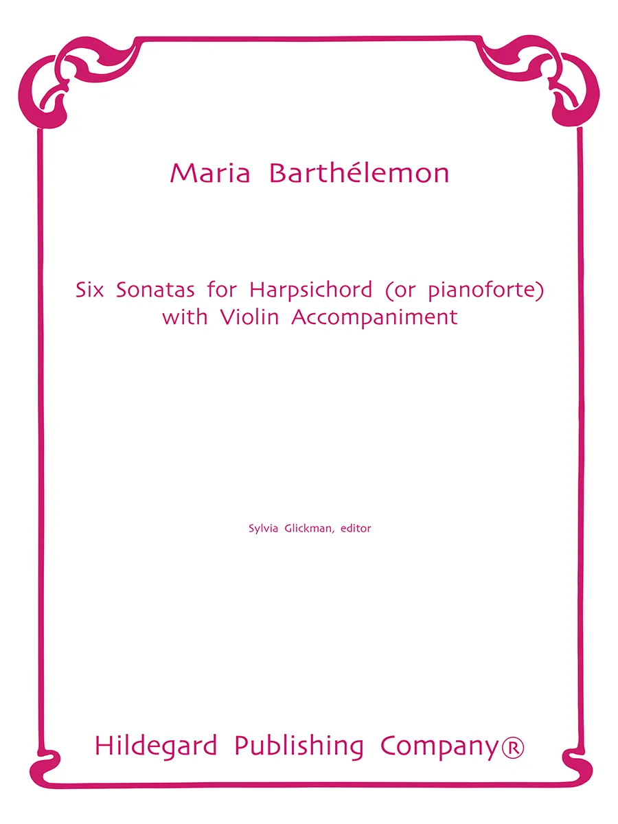 Hildegard Publishing 6 Sonatas Barthélemon noty cembalo klavír housle