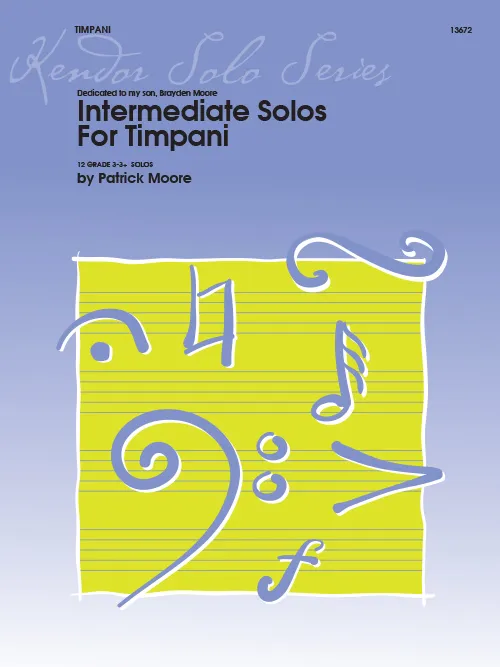 Kendor Music Intermediate Solos for Timpani noty 12 sól
