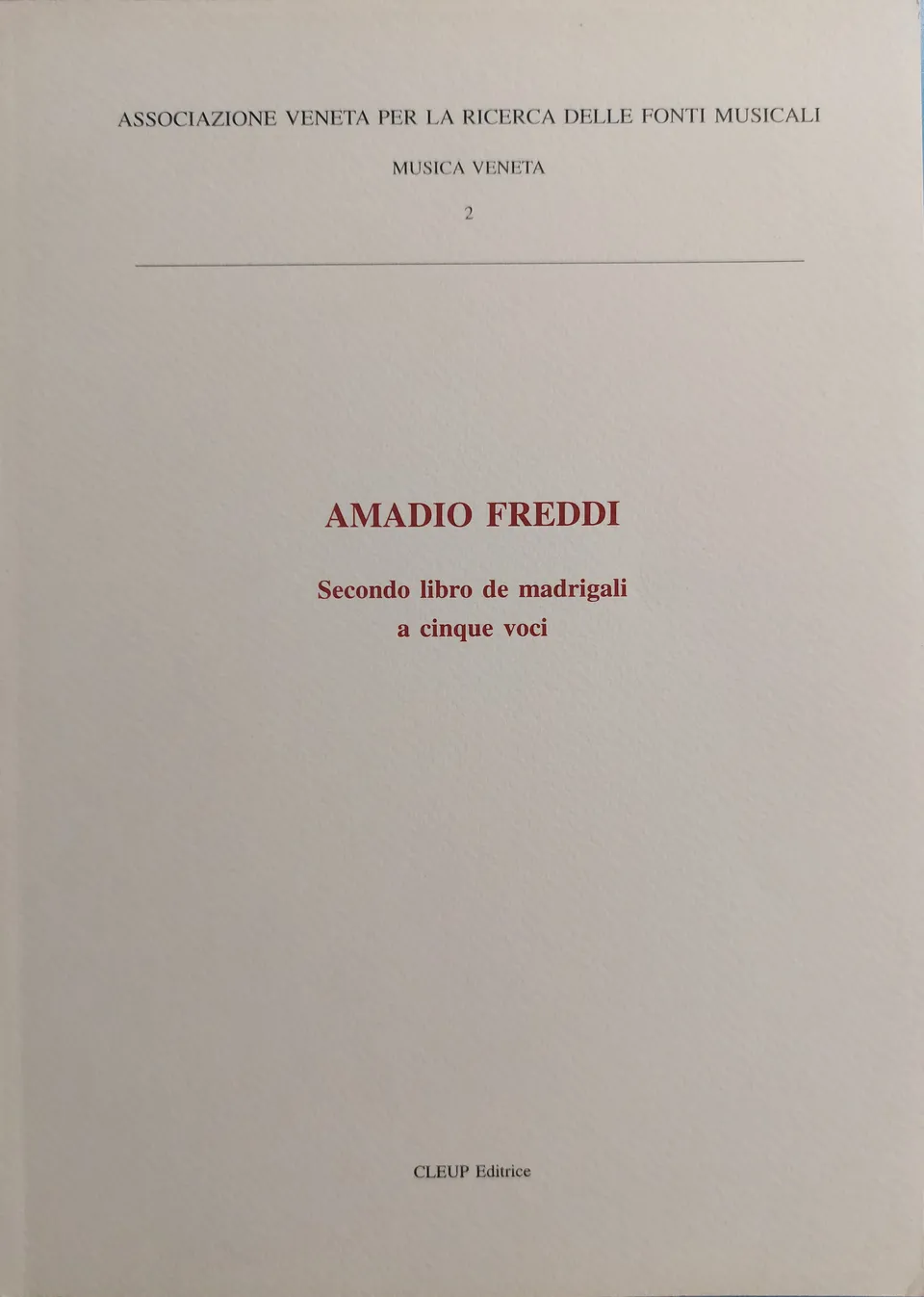 Armelin Musica Secondo libro de madrigali a cinque voci noty pro sbor