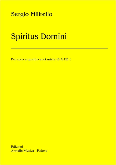 Armelin Musica Spiritus Domini sborové noty