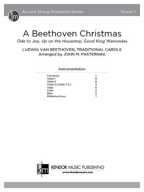 Kendor Music A Beethoven Christmas partitura full score vánoční