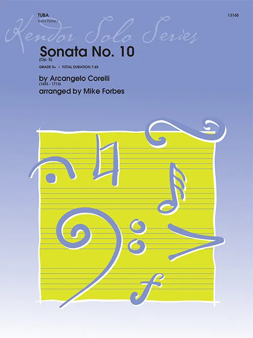 Kendor Music Sonata No. 10 noty pro tubu s klavírem