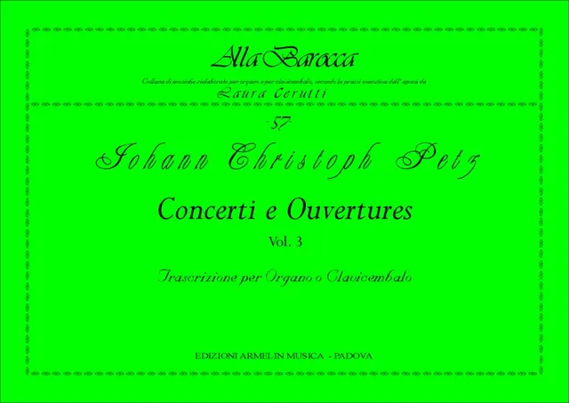 Armelin Musica Concerti e Ouvertures vol. 3 noty pro orchestr