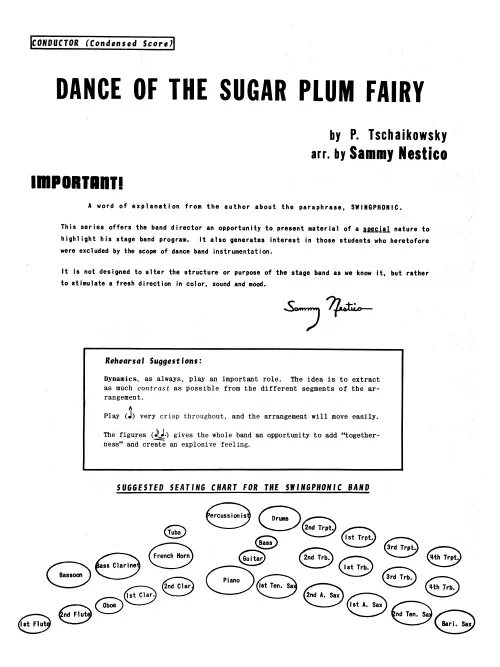 Kendor Dance Of The Sugar Plum Fairy partitura swing