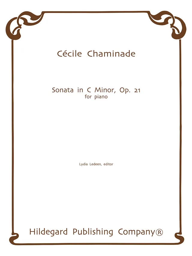 Hildegard Publishing Company Sonata c moll op. 21 Chaminade noty klavír