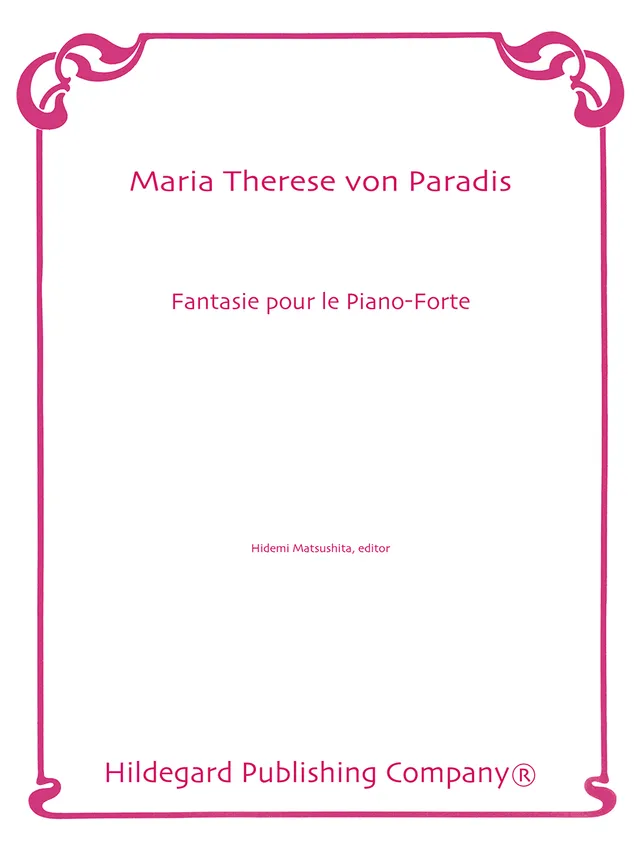 Hildegard Publishing Fantasie Maria Theresia von Paradis noty