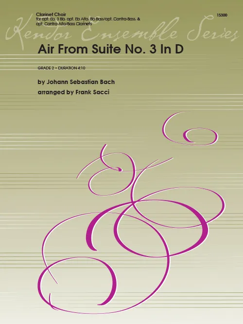 Kendor Music Air From Suite No.3 noty klarinetový soubor