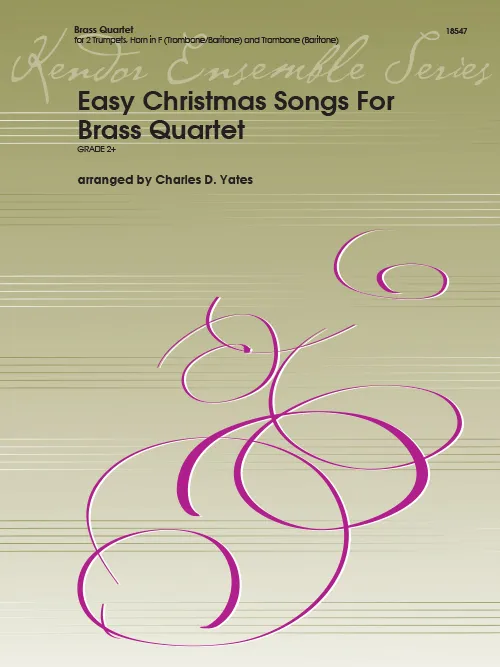 Kendor Music Easy Christmas Songs For Brass Quartet noty pro kvartet