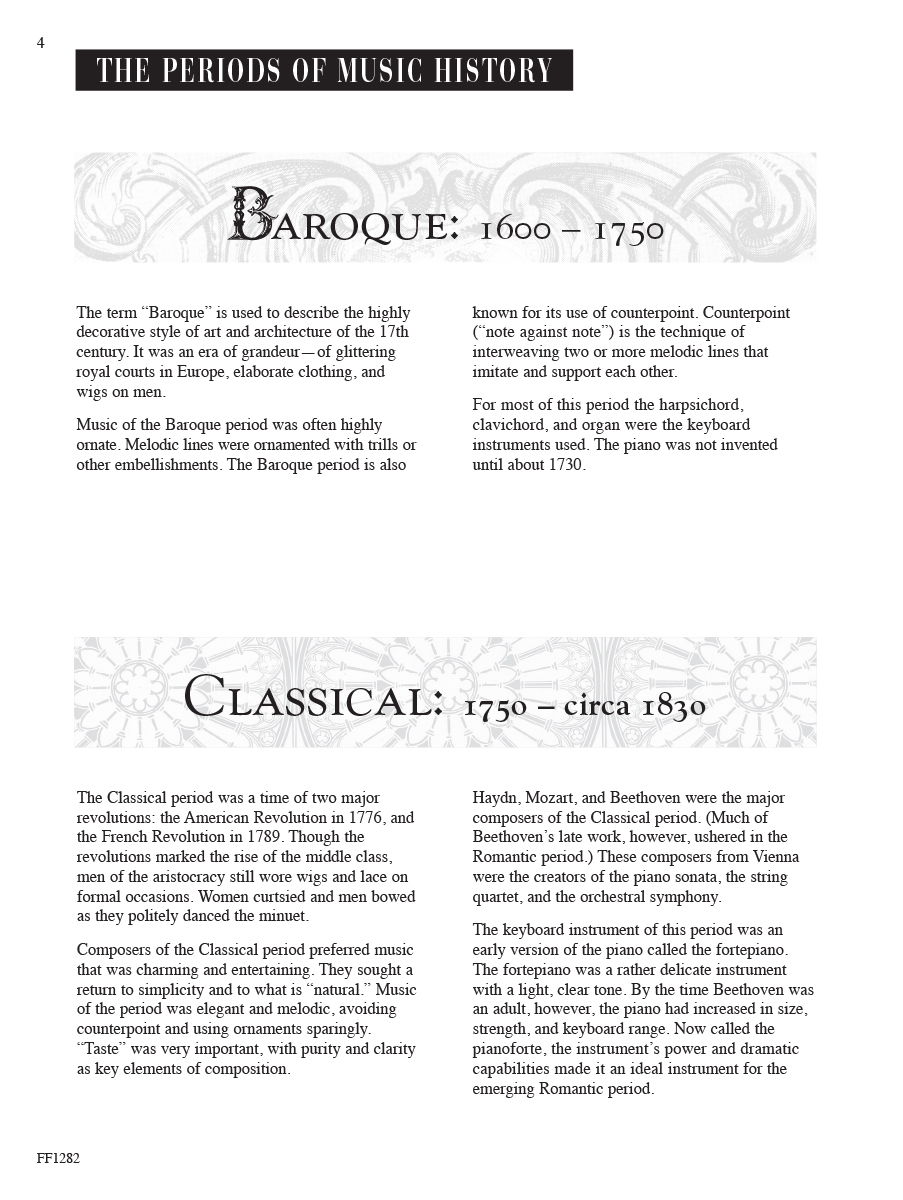 Faber Piano Literature Book 4 noty pro klavír pokročilé