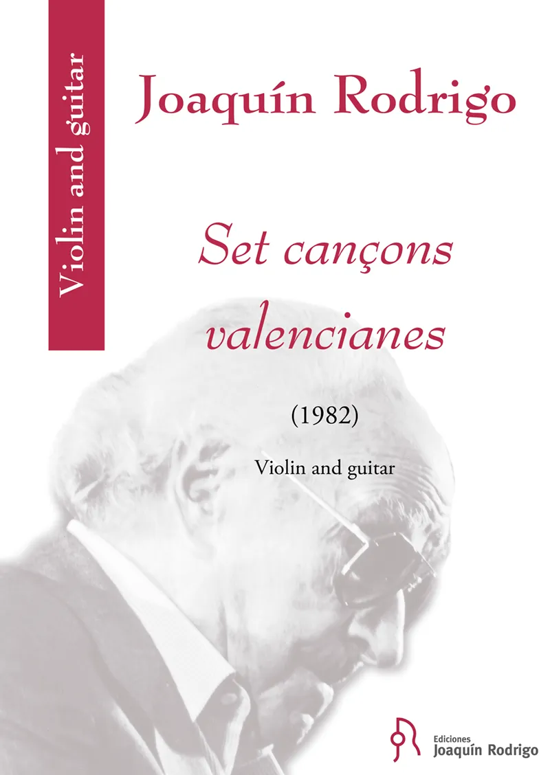 Ediciones Joaquín Rodrigo Set cançons valencianes noty flétna kytara