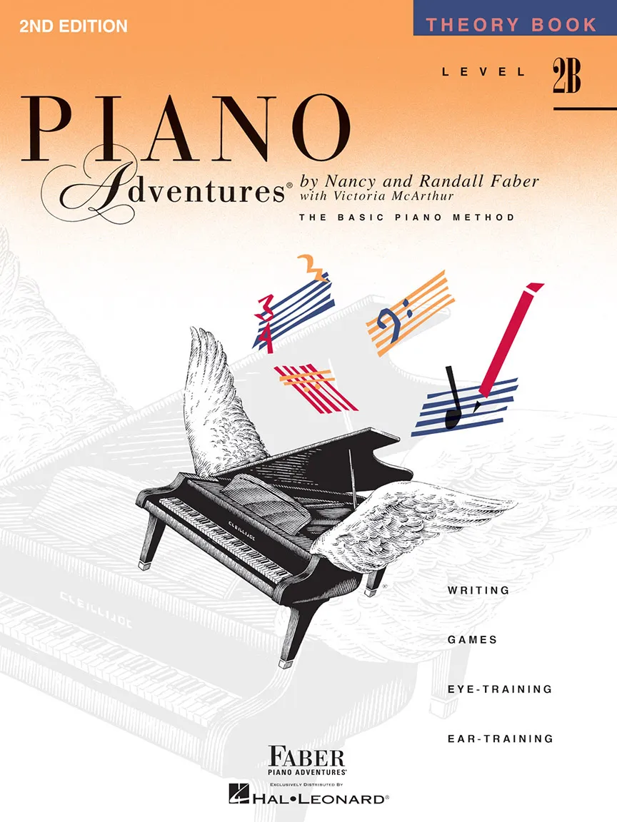 Faber Piano Adventures Level 2B Theory Book noty 2. vydání
