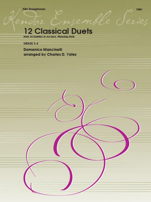 Kendor Music 12 Classics Duets noty alt saxofon duet