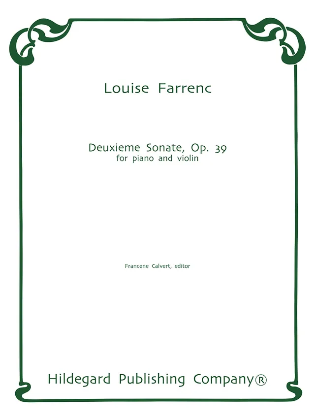 Hildegard Publishing Farrenc Sonata Op.39 noty housle klavír