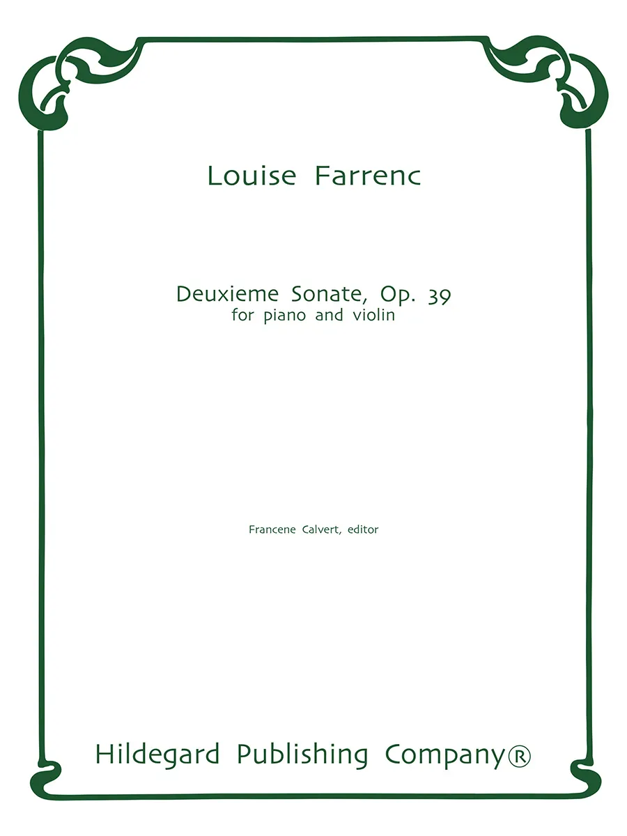 Hildegard Publishing Farrenc Sonata Op.39 noty housle klavír