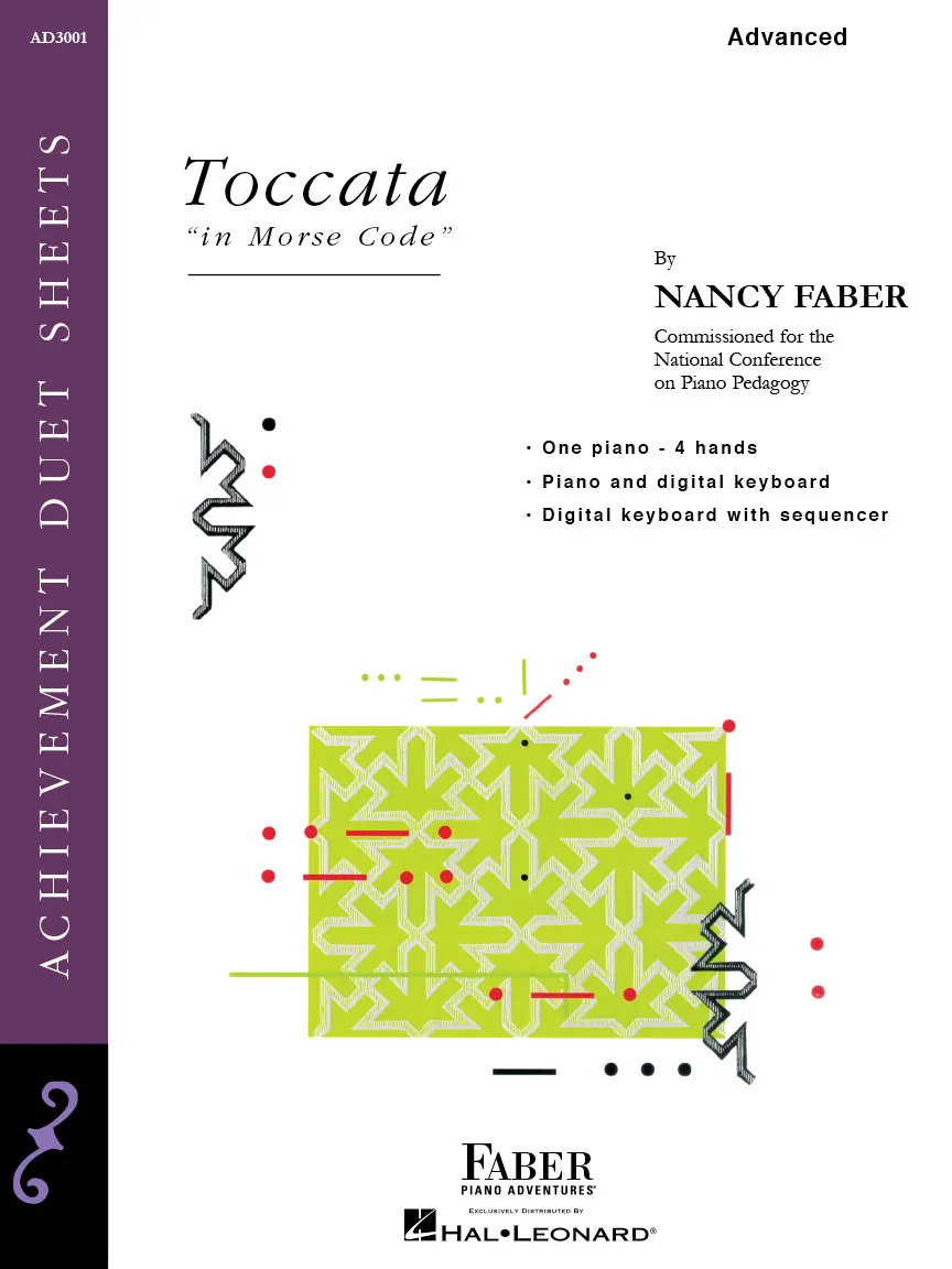 Faber Piano Adventures Toccata in Morse Code noty pro klavír duo