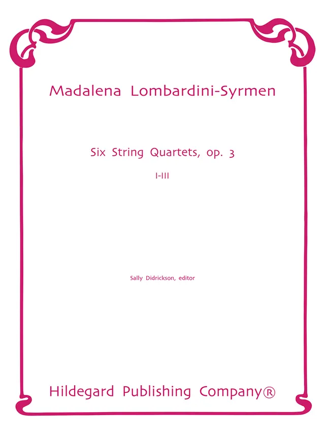 Hildegard Publishing Six String Quartets Op. 3 č. 1–3 noty pro kvartet