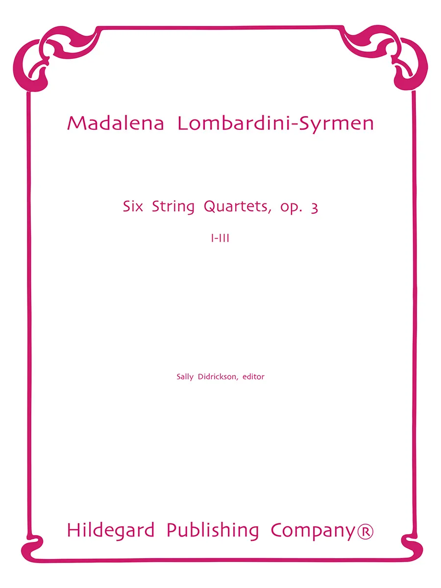 Hildegard Publishing Six String Quartets Op. 3 č. 1–3 noty pro kvartet
