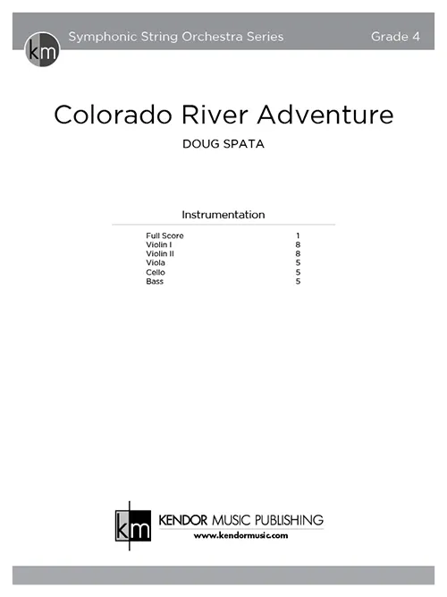 Kendor Music Colorado River Adventure partitura pro orchestr