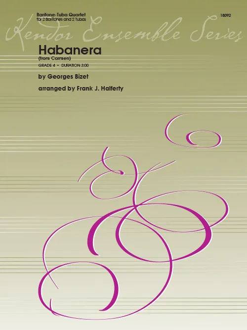 Kendor Habanera noty baryton-tuba kvarteto Bizet