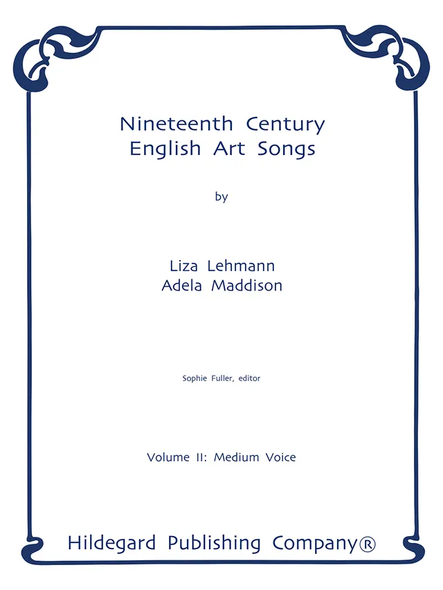 Hildegard Publishing Nineteenth Century English Art Songs Vol. II noty střední hlas