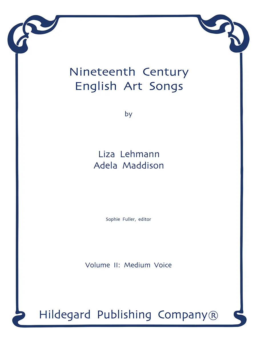 Hildegard Publishing Nineteenth Century English Art Songs Vol. II noty střední hlas