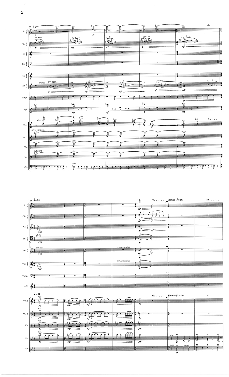 Sylvia Glickman The Walls Are Quiet Now partitura studie