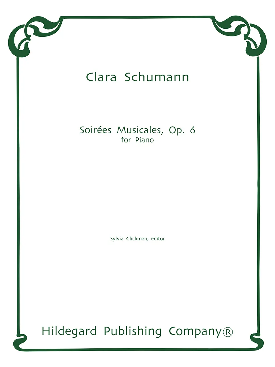 Hildegard Publishing Soirees Musicales Op.6 Clara Schumann noty klavír