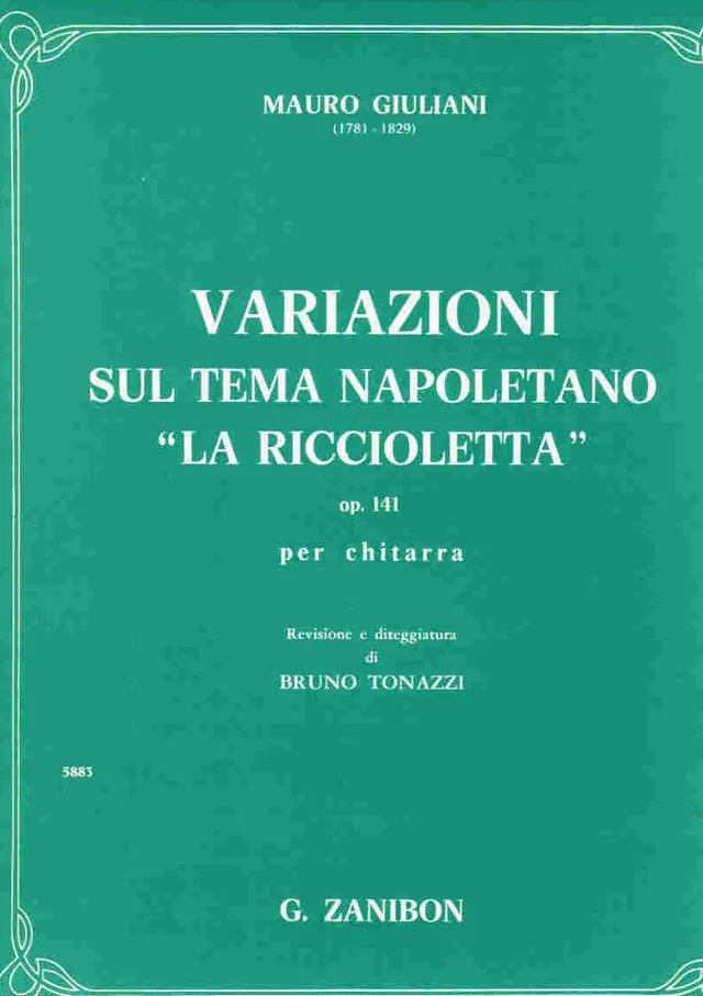 Armelin Musica Variazioni La riccioletta op. 141 noty