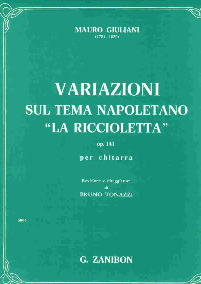 Armelin Musica Variazioni La riccioletta op. 141 noty