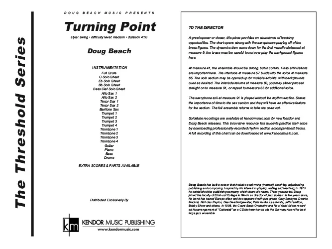 Kendor Music Turning Point noty full score swing