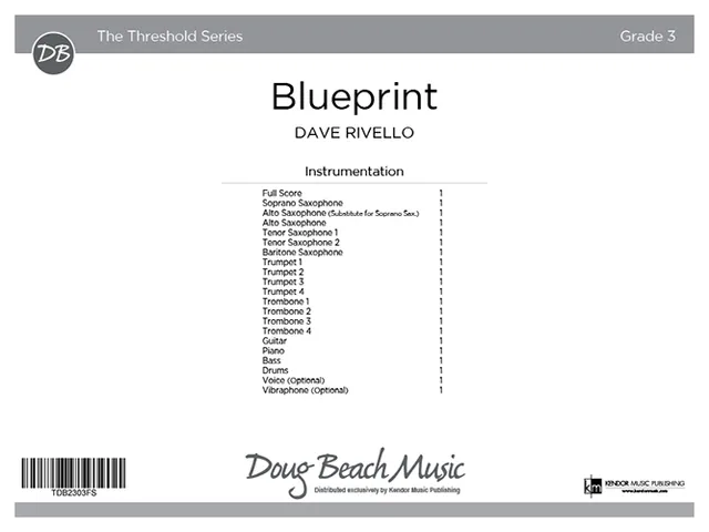 Kendor Music Blueprint Full Score partitura orchestr