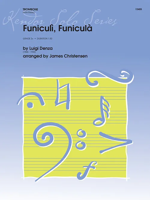 Kendor Music Funiculi Funicula noty trombon flétna klavír
