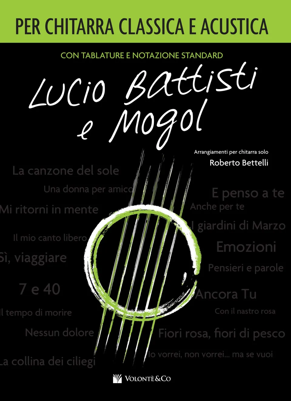 Volonte Lucio Battisti e Mogol noty pro kytaru klasika akustika